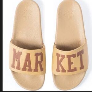 Market slides size 9 khaki